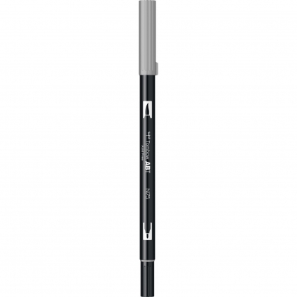 Marker Dual Brush Watercoloring Tombow ABT N75 Cool Grey 3