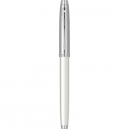Roller Cross ATX Translucent Blue Lacquer CT Roller Sheaffer 100 Glossy White & Brushed Chrome NT