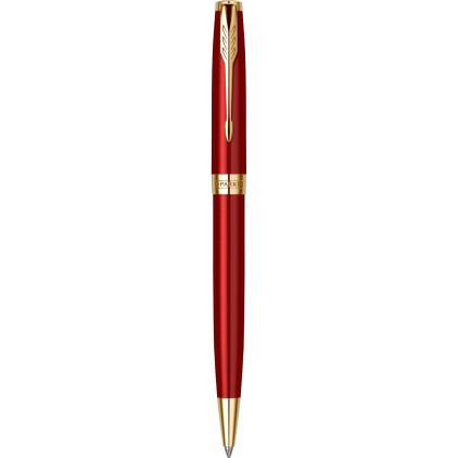 Pix cu gel Memoris-Precious, cu mecanism, 0.7 mm, rosu Pix Parker Sonnet Royal Red GT