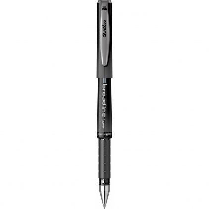 Roller Waterman Hemisphere Essential Stainless Steel CT Rollerball Gel Pen 1.0 Scrikss Broadline Black