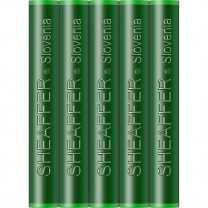 Calimara 90 ml Monteverde USA Noir Mercury  Set 5 Cartuse Classic Size Proprietar Sheaffer Skrip Green