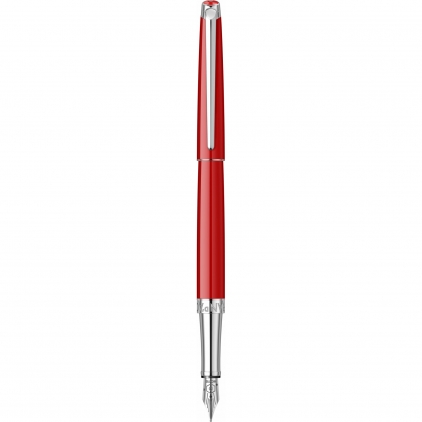 Stilou Slim 18k Nib Caran dAche Leman Red SRT