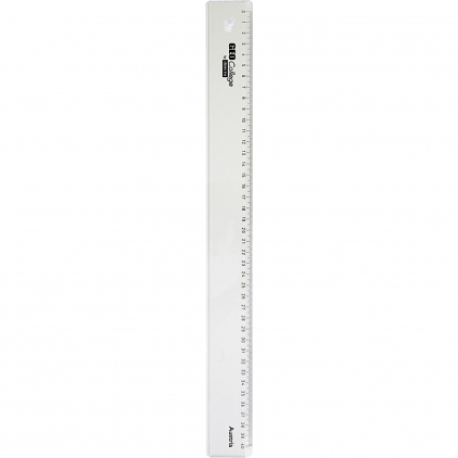 Rigla plata lemn cu insertie otel Standargraph Timber 40 cm Rigla plata plastic Aristo Geo College 40 cm