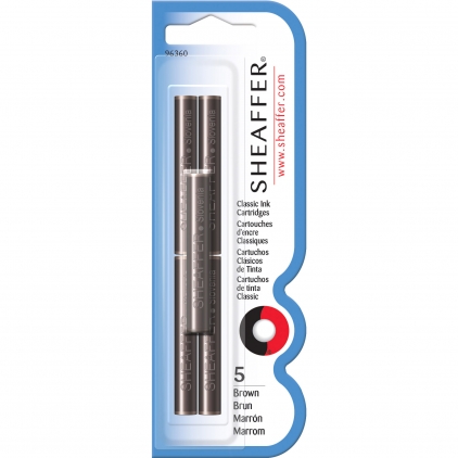 Calimara 50 ml Sailor Manyo Kikyou Blue Set 5 Cartuse Classic Size Proprietar Sheaffer Skrip Brown