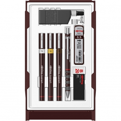 Cap Tragator cu Tus Rotring Isograph 0.3 Set 3 Tragator cu Tus Rotring Isograph College 0.25 / 0.35 / 0.5