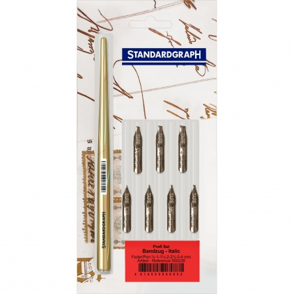 Set Caligrafie Standardgraph Calligraphy Pen 0.85 - 1.1 - 1.35 Kit Caligrafic Standardgraph Profi Scris Italic