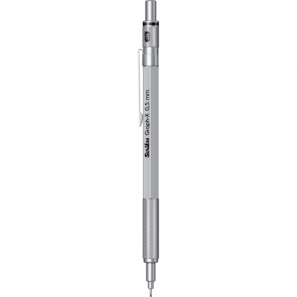 Creion mecanic 0.7 Tombow Mono Graph Neon Blue Creion Mecanic 0.5 Scrikss Graph-X Satin Chrome CT