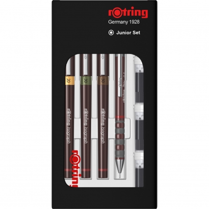Tragator cu Tus Set 3 Tragator cu Tus  Rotring Isograph Junior 0.2 / 0.3 / 0.5