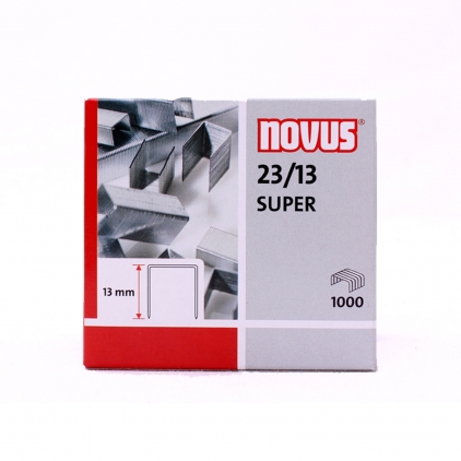 Capsator Novus B39 metalic tip cleste 50 coli, rezistent, durabil, design ergonomic Capse Novus, 23/13 SUPER, 1000 bucati/cutie