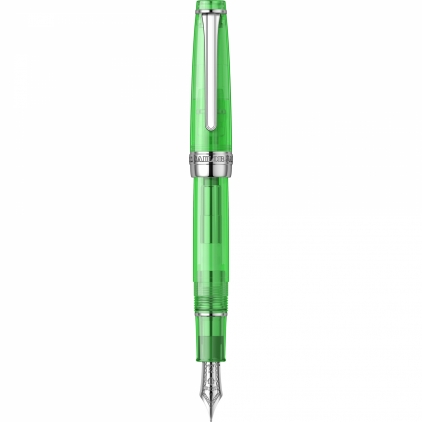 Stilou Sailor Lecoule All Black GMT Stilou Slim Size 14k Nib Sailor Professional Gear Demo Green RHT