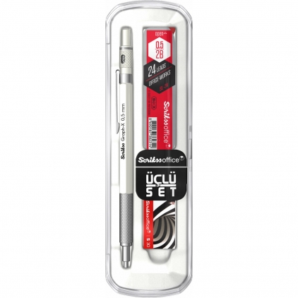 Creion Mecanic 0.7 Rotring Rapid Pro Silver Set Creion Mecanic 0.5 Scrikss Graph-X Ivory CT