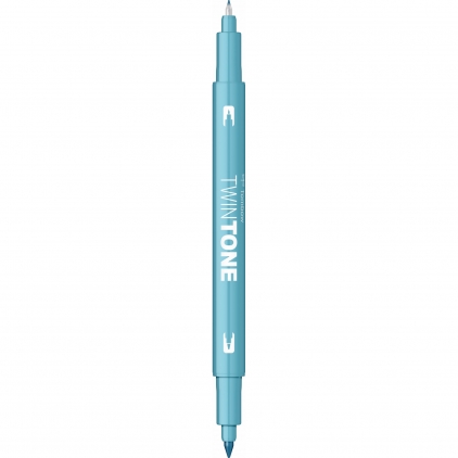 Marker permanent Edding No. 1, corp aluminiu, varf retezat, 1-5 mm, negru Marker Coloring Twin Tip Tombow TwinTone 13 Light Blue 