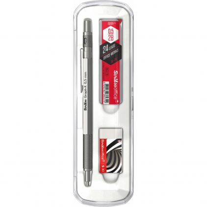 Creion Mecanic 0.7 Scrikss Knight 88 Stainless Steel CT Set Creion Mecanic 0.5 Scrikss Graph-X Satin Grey TT
