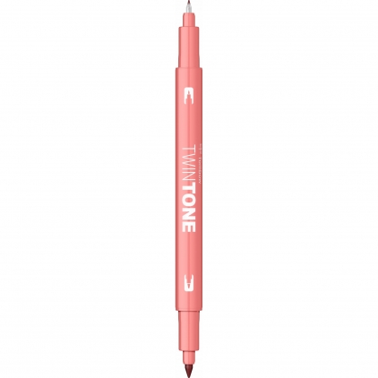 Marker Uscat pentru Sticla si Metal Caran dAche Chalk Dermo White Marker Coloring Twin Tip Tombow TwinTone 61 Peach Pink 