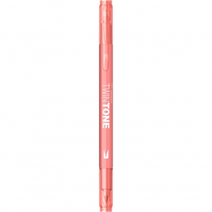 Marker Uscat pentru Sticla si Metal Caran dAche Chalk Dermo White Marker Coloring Twin Tip Tombow TwinTone 61 Peach Pink 