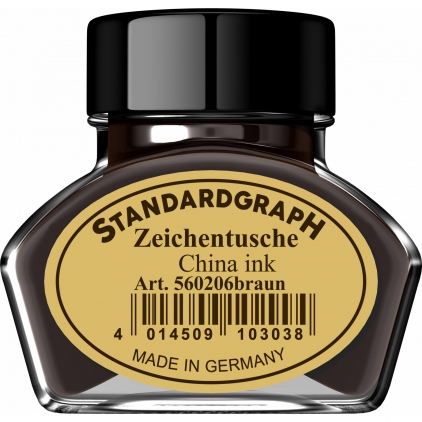 Indigo manual, 50 file, albastru Tus 30 ml Standardgraph Brown