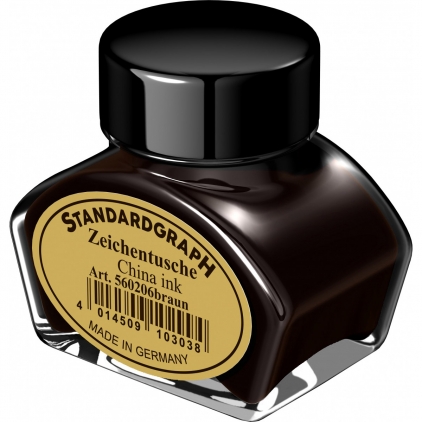 Indigo manual, 50 file, albastru Tus 30 ml Standardgraph Brown
