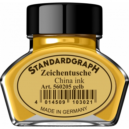 Tus 23 ml Mini Rotring Black Tus 30 ml Standardgraph Yellow