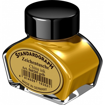 Tus 23 ml Mini Rotring Black Tus 30 ml Standardgraph Yellow