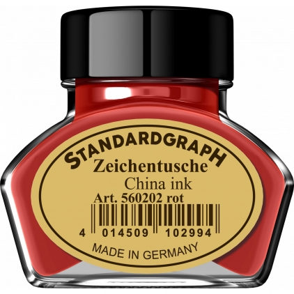 Tus 23 ml Mini Rotring Black Tus 30 ml Standardgraph Red
