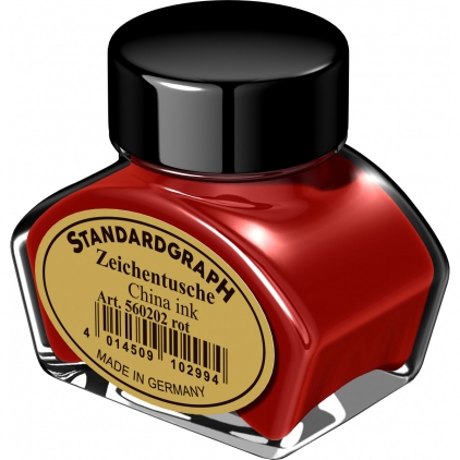 Tus 23 ml Mini Rotring Black Tus 30 ml Standardgraph Red