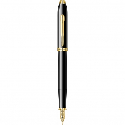 Stilou Waterman Hemisphere Stainless Steel CT Stilou 18k Nib Cross Townsend Black Lacquer GT