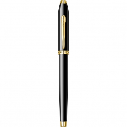 Stilou Waterman Hemisphere Stainless Steel CT Stilou 18k Nib Cross Townsend Black Lacquer GT