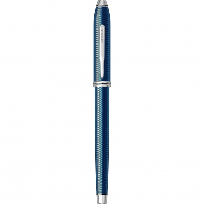 Stilou Scrikss 419 White GT Stilou 18k Nib Cross Townsend Quartz Blue Lacquer RHT