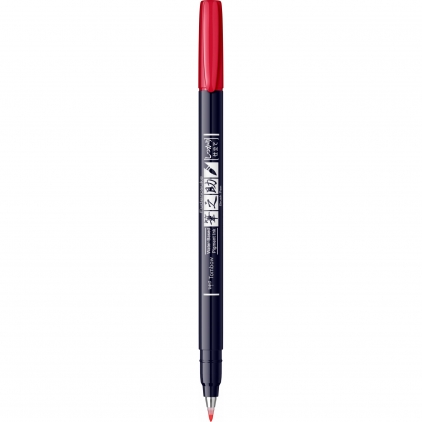 Kit Caligrafic Standardgraph Profi Scris Italic Marker Caligrafic Hard Small Writing Tombow Fudenosuke Vivid 25 Red