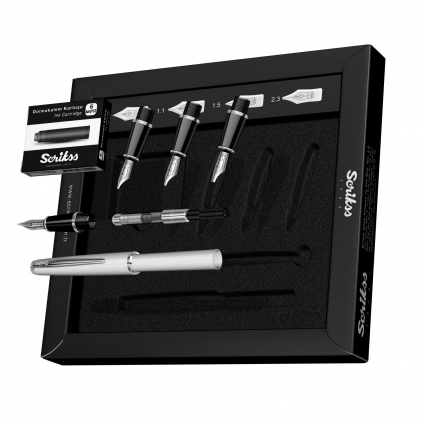 Kit Caligrafic Standardgraph Profi Postere Set Caligrafie Scrikss Calligraphy Set M - 1.1 - 1.5 - 2.3 White CT