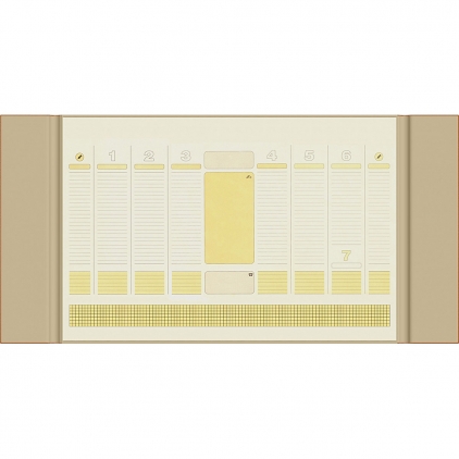 Agenda Precision Alicante B5 Kelly Green Lined Mapa birou B3  Precision Alicante Orange Lined
