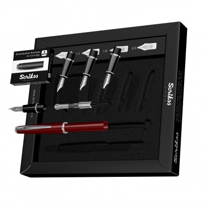 Set Standardgraph Combi Universal Set Caligrafie Scrikss Calligraphy Set M - 1.1 - 1.5 - 2.3 Burgundy CT