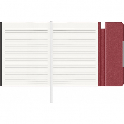 Organizer Precision Trend A5 6 inele Red Lined Mini-mapa tip plic Precision Velvet B6 Burgundy Lined