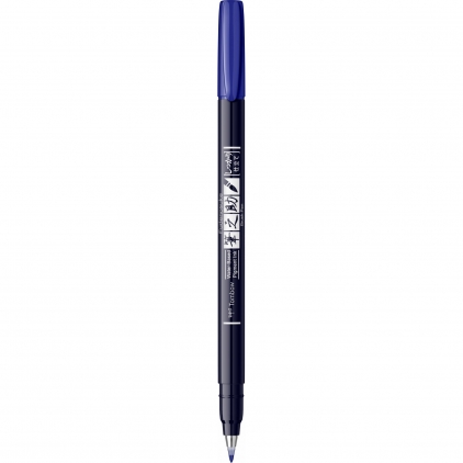 Kit Caligrafic Standardgraph Starter Scris Ornamental Marker Caligrafic Hard Small Writing Tombow Fudenosuke Vivid 15 Blue