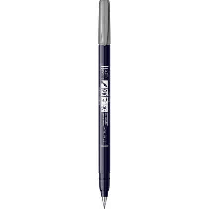 Set Standardgraph universal caligrafie Marker Caligrafic Hard Small Writing Tombow Fudenosuke Vivid 49 Grey