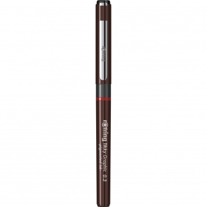 Fineliner 0.3 Scrikss Fine Liner FL-68 Black CT Liner Calibrat cu Tus Rotring Tikky Graphic 0.3 mm Black