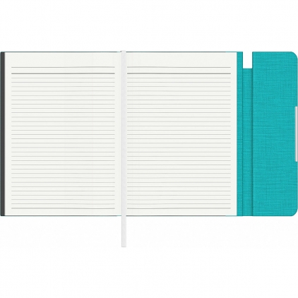 Organizer B5 6 Inele Scrikss Deri Soft Brown Lined Mapa tip plic Precision Trend A5 Turquoise Lined