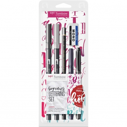Toc Caligrafie Corp Lemn Grip Metal Standardgraph DeLuxe Black Set Caligrafie Incepatori Tombow Lettering