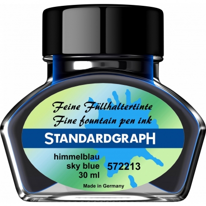Set 6 Cartuse Standard Size Proprietar Caran dAche Chromatics Infinite Grey Calimara 30 ml Standardgraph Core Sky Blue