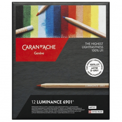 Creion Colorat Tombow Irojiten Sepia - EX9 Set 12 Culori Creioane Colorate Carandache Luminance 6901 Pencil