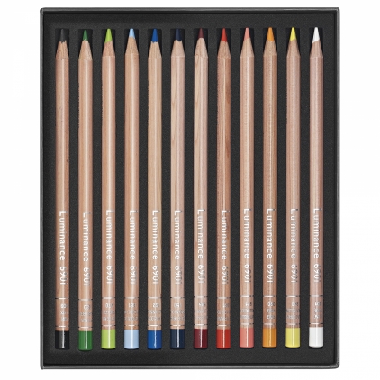 Creion Colorat Tombow Irojiten Sepia - EX9 Set 12 Culori Creioane Colorate Carandache Luminance 6901 Pencil