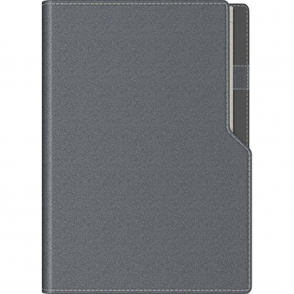 Agenda Precision Ultra A5 cu spirala Ultra Grey Lined