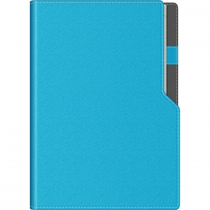 Organizer Precision Trend A5 6 inele Red Lined Agenda Precision Ultra A5 cu spirala Sky Blue Lined