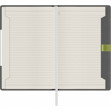Agenda Precision Ultra A5 cu spirala Ultra Grey Lined Agenda Precision Alicante A5 Apple Green Lined
