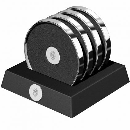 Accesorii Bauturi Set 4 Suporturi Pahare M-653 El Casco Shiny Chrome