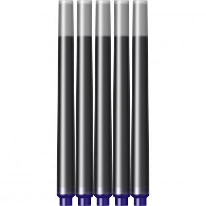 Stilou 18k Nib Parker Sonnet Royal Metal & Black GT Set 5 Cartuse Large Size Proprietar Parker Quink Blue Black
