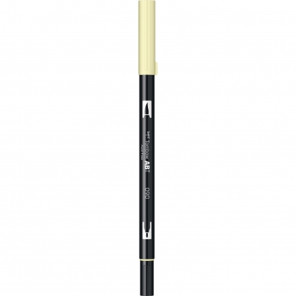 Marker Dual Brush Watercoloring Tombow ABT N75 Cool Grey 3 Marker Dual Brush Watercoloring Tombow ABT 090 Baby Yellow