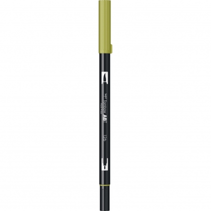 Marker permanent Edding 751 cu vopsea, corp metalic, varf rotund, 1-2 mm, albastru Marker Dual Brush Watercoloring Tombow ABT 126 Light Olive