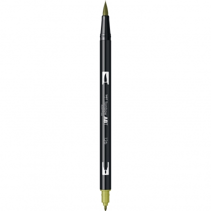 Marker permanent Edding 751 cu vopsea, corp metalic, varf rotund, 1-2 mm, albastru Marker Dual Brush Watercoloring Tombow ABT 126 Light Olive