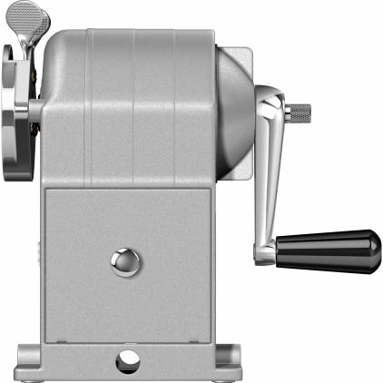 Ascutitoare cu Container KUM Ellipse M1 Magnesium Green Ascutitoare cu Cilindru si Manivela Caran dAche Metal Sharpener Grey